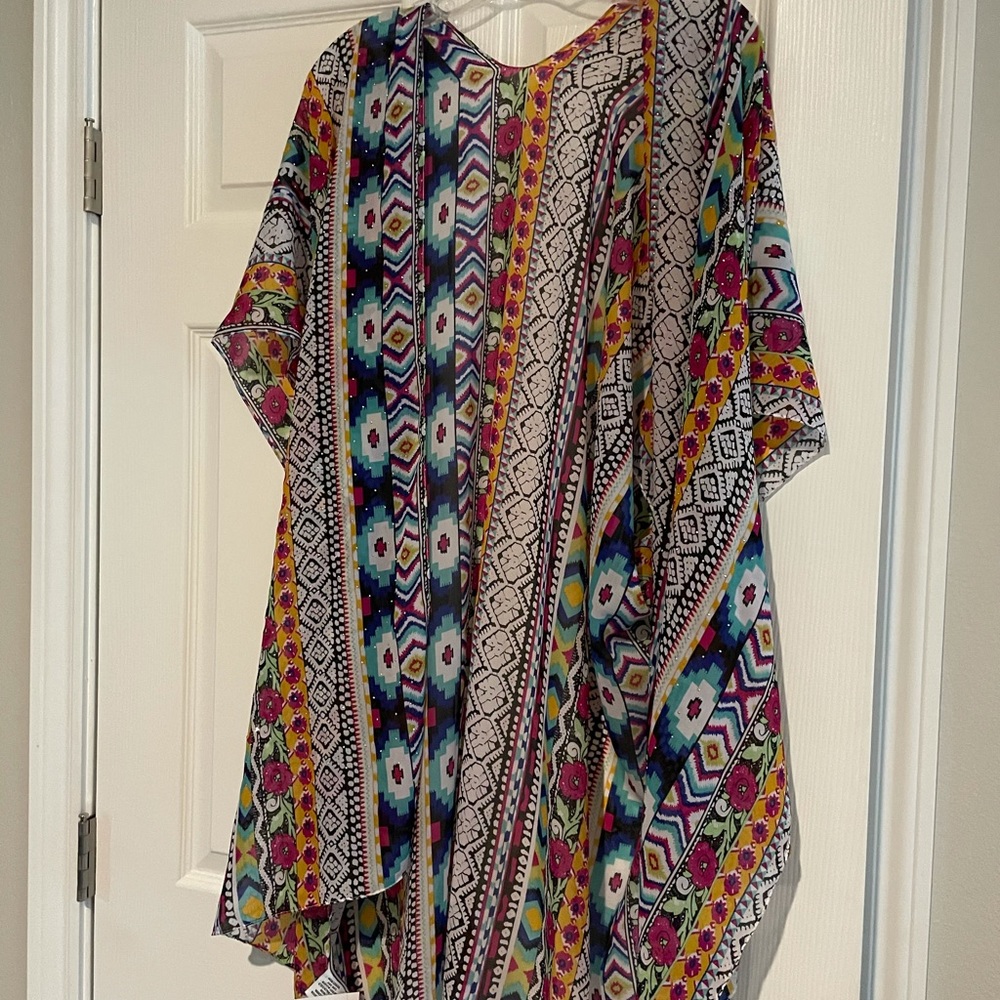 Multi Colored sparkly kimono